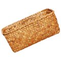 Natural Seagrass Woven Basket for Home Use Brown Lightweight Storage Box Perfect for Desktop Organization 12.5 x 8.5 x 6 inches