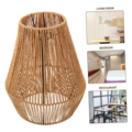 Woven Chandelier Shade Rattan Lampshade for Home Table Lamp Lampshade Bedside Table Lamp Manual Paper Rope
